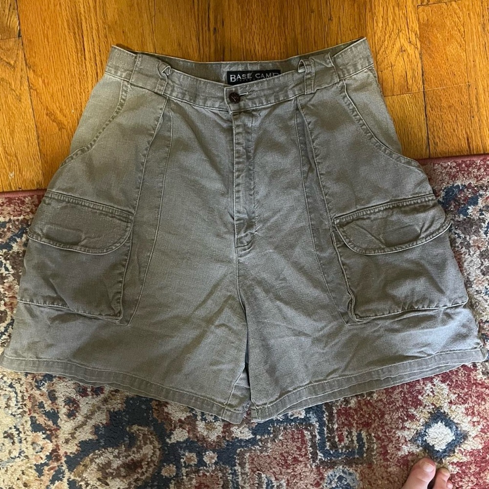 Women's Gray Cargo Shorts